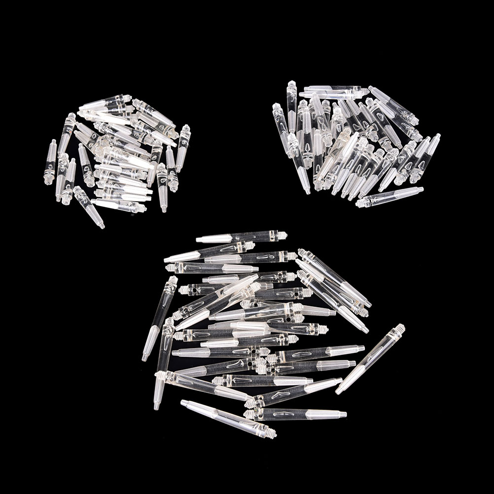 30 PCS 27/35/45mm Transparent Crystal Color Nylon Materials Dart Shafts Dart Accessory