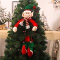 The New Christmas Telescopic Rod Faceless Doll Window Is Decorated With Tree Dolls Elves Hug The Tree Decoration Supplies