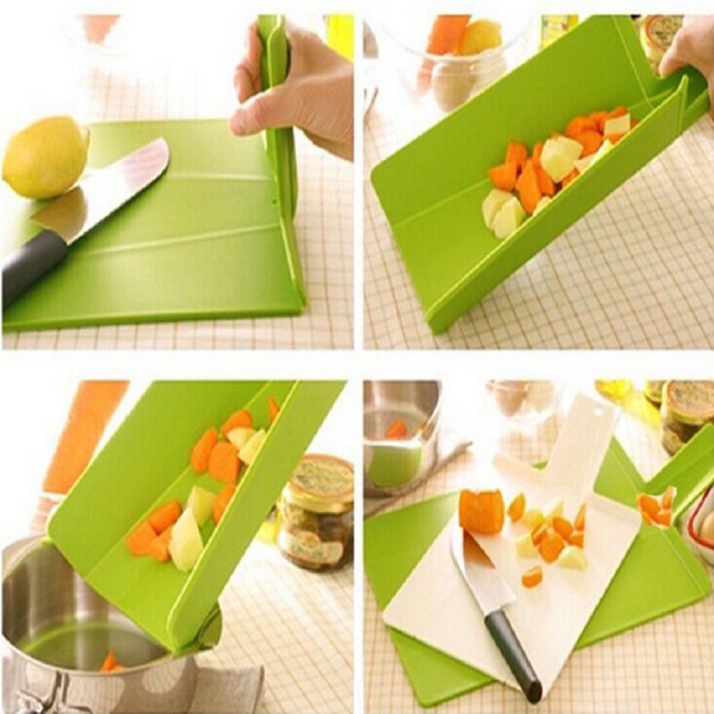 WHISM Plastic Chopping Blocks Non-slip Chopping Board Folding Cutting Board Portable Kitchen Board Flexible Camping Cooking Mat