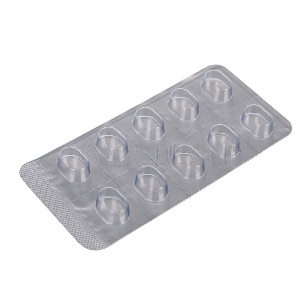 10 holes 1000 pcs Blister pack machine Sheet for 9*5.5*4mm Tablets