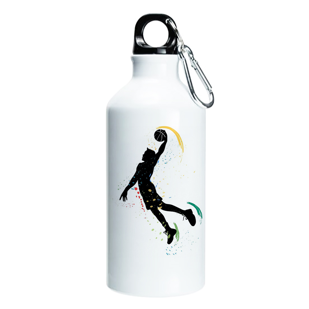 Personalized sports water bottle metal bottle pictured Basketball coffee Valentines'day Gifts outdoor DIY cup