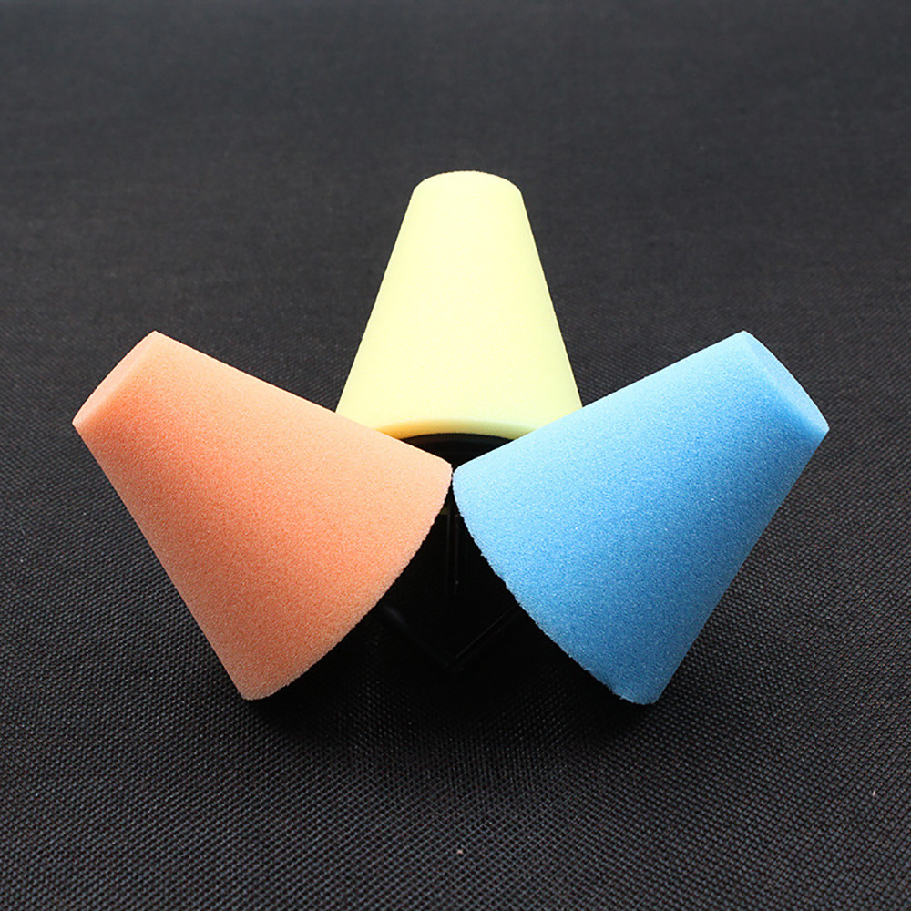 6MM Car Foam Polishing Cone Shaped Pads for Wheels Metal Foam Pad Tire Cleaner Accessories #LR2