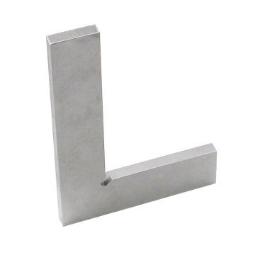 1Pcs Silver Tone 100x70mm Bladed 90 Degree Angle Try Square Ruler Flat corners Protractor