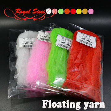8 optional colors fly tying Para Post Wings fiber Polypropylene Floating Yarn 40cm/bundle dry fly parachute wings tying material