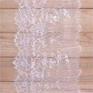 3meters/lot 24cm Width Fashion High Quality Handmade DIY Black Eyelash Lace Trimming,chantilly lace fabric