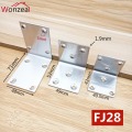 Square shape 90 Degree Stainless Steel Angle Corner Brackets Fasteners Protector Corner Stand Supporting Furniture Hardware