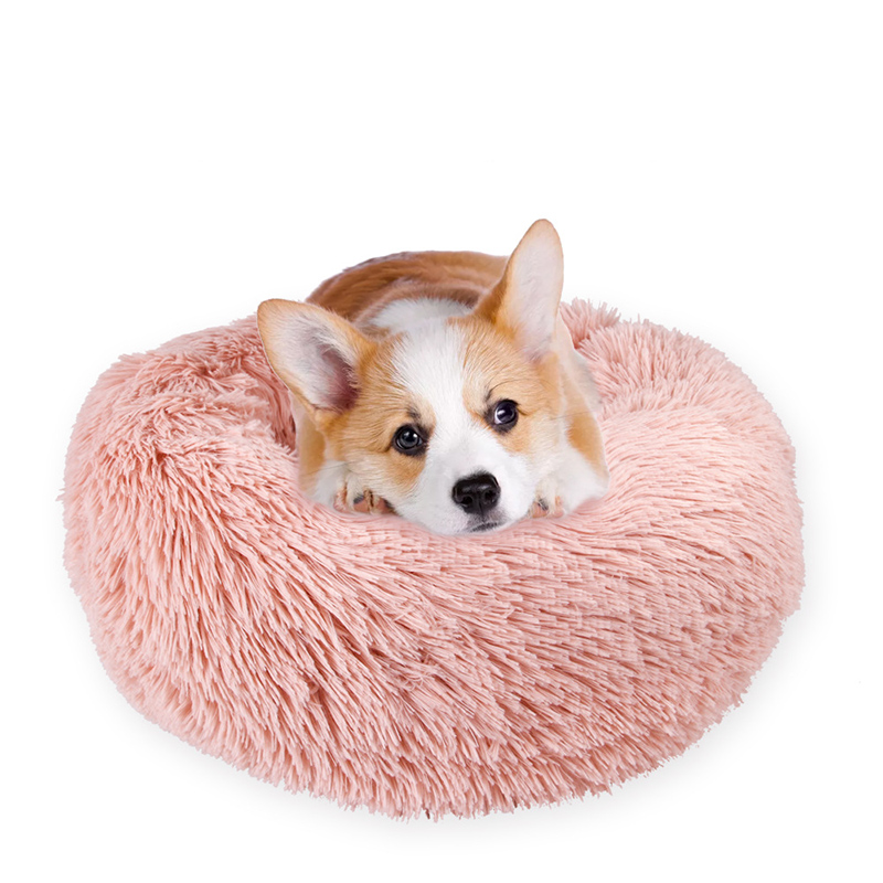 Chihuahua Round long wool pets accessories plush dog bed kennels for dogs Pet bed for cat cats products for pets supplies