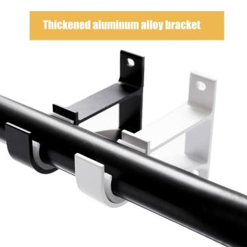 2Pcs Aluminum Alloy Single/Double Curtain Pole Bracket Drape Rod Track Holder кронштейн штора 