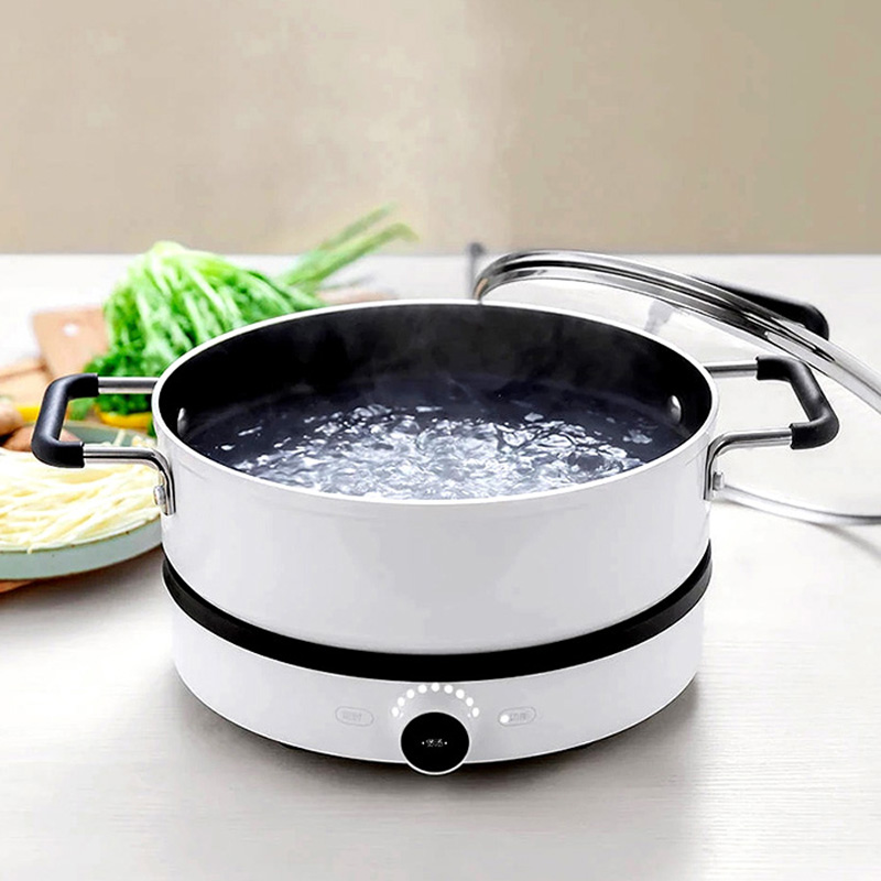 Xiaomi Mijia induction cookers 4L Non-Stick Stockpot Dishwasher Safe Aluminum Covered Soup Pot Heats Fast Evenly