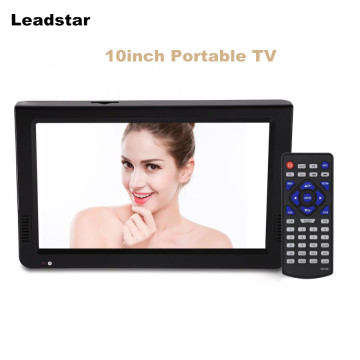 10 inch Portable TV Television DVB-T-T2 Digital Analog Television HD Resolution Portable TV Memory Card USB Audio Video Car