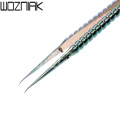 2UUL titanium alloy tweezer Blue curned straight tip tweezer For Mobile phone motherboard repair precise wire jump