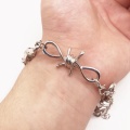 New Wire Brambles Iron Unisex Choker BraceletWomen Hip-hop Gothic Punk Style Barbed Wire Brambles Chain Bracelet Gifts Friends