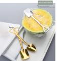 Stainless steel Shovel coffee spoon Set Creative tea-spoon Shovel dessert spoon Christmas Gift Tableware Ice Cream Tool