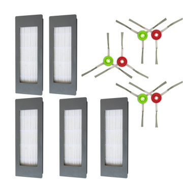 5 Pieces 6x Filters Side Brushes For Ecovacs Deebot Ozmo 900 DN5G Vacuum Cleaner Parts Accessories Cleaning Brushes