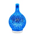 3D Firework Glass Usb Air Humidifier with 7 Color Led Night Light Aroma Essential Oil Diffuser Cool Mist Maker for Home Office