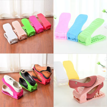 MultiColor Display Rack Shoes Organizer Space-Saving Plastic Rack Storage Shoe Hanger