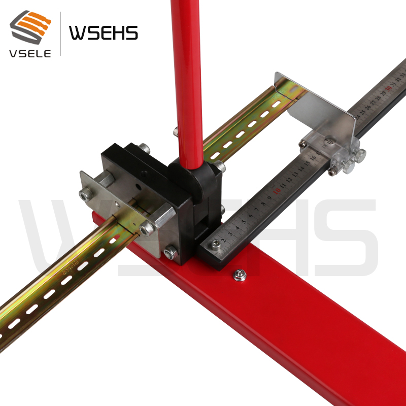 multifuntional din rail cutter cutting 2 kinds of din rail, R210EB easy cut with measure gauge