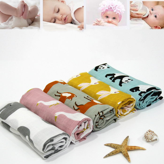 58x58cm Muslin Organic cotton Baby Towel Wipe Washcloth Handkerchief Bathing Face bath Feeding Towels Newborns Scarf Swaddle