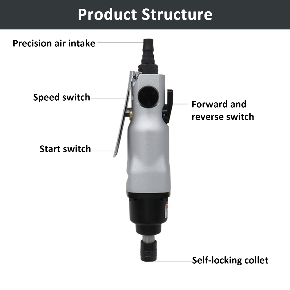 Pneumatic Air Screwdriver Pneumatic Angle Die Grinder Tool Air Angle Grinding Machine Air Screw Driver for Woodworking