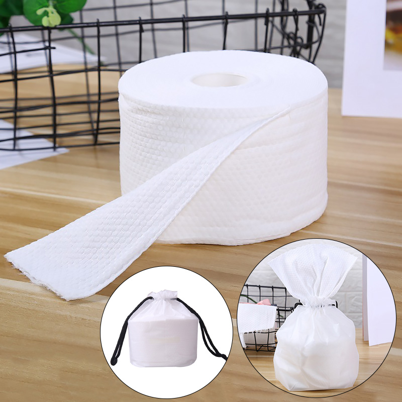 Soft Disposable Face Towel Roll Paper Non-Woven Facial Tissue Makeup Wipes Cotton Pads Face Cleaning Makeup Remover Paper Tissue