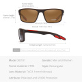 KDEAM Rectangular Ultra Light TR90 Sunglasses Men Polarized TAC 1.1mm Thickness Lens Driving Sun Glasses Women Sports Cat.3