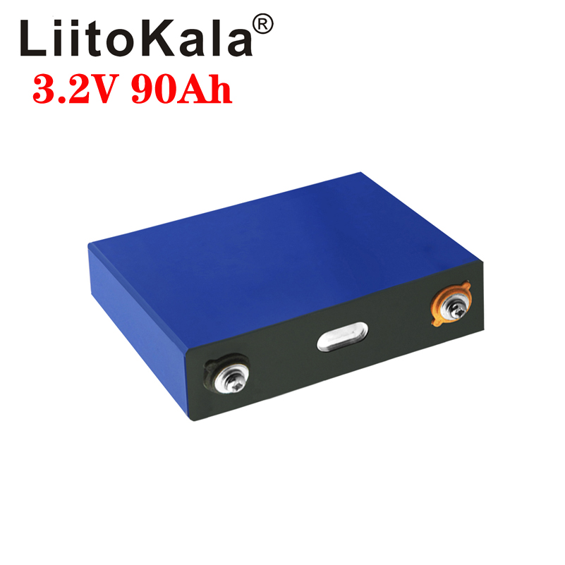 4pcs LiitoKala 3.2V 90Ah LiFePO4 battery can form 12V battery Lithium-iron phospha 90000mAh Can make Boat batteries car battery