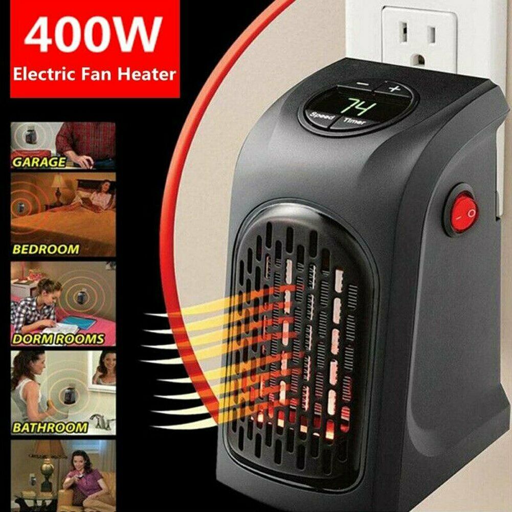 Electric Heater Mini Fan Heater Desktop Household Wall Handy Heating Stove Radiator Warmer Machine for Winter EU/US/UK Plug