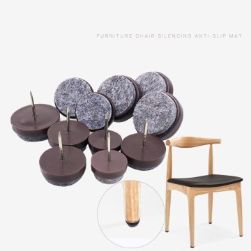 KK&FING 30 Pcs Chair Table Furniture Leg Bottom Feet Glides Skid Tile Plastic Pad Floor Nail Non-slip Wood Floor Protector Nail