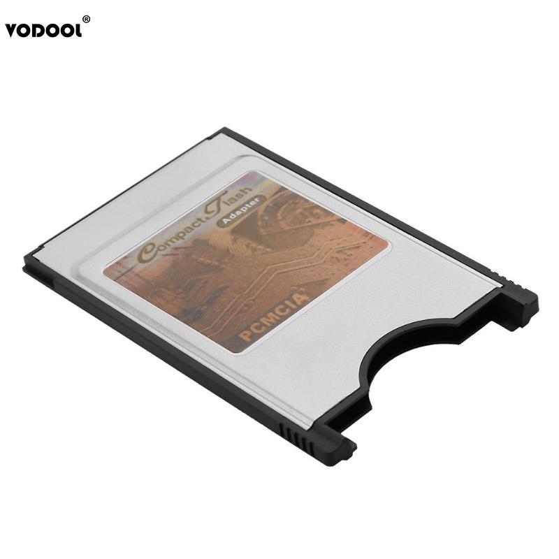 VODOOL High Speed CF Card Reader Adapter Silver Housing Internal PCMCIA Compact Flash 16Bit Card Reader Adapter for Laptop PC