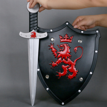 Toys Sword Children Security Simulation Sword Model Weapon Knight Sword Warrior Shield Cos Toys Arms