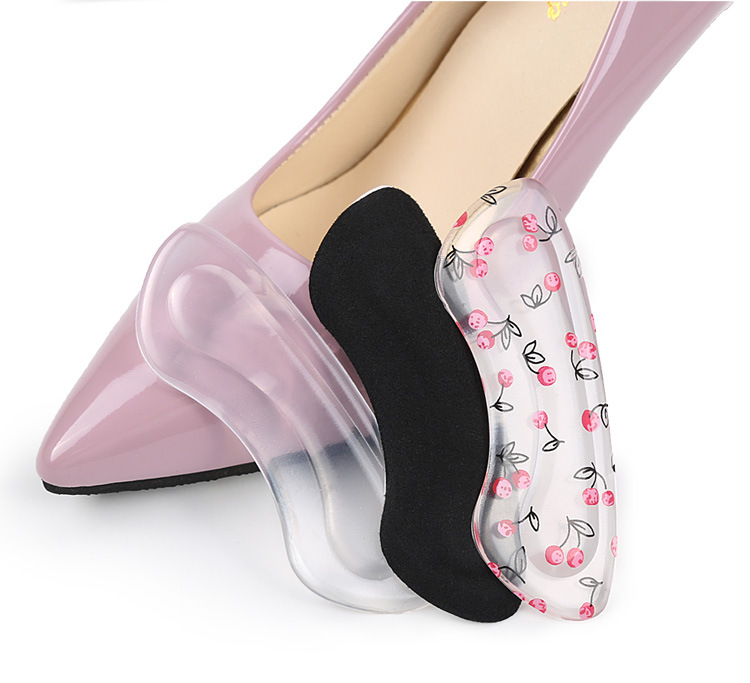 Insoles For Shoes Silicone Gel Heel Protector Soft Cushion Pad Women Protector Foot Feet Insole Shoes Accessories Shoe Inserts