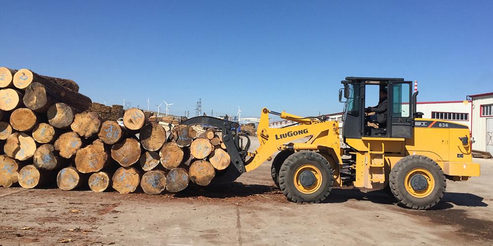 Popular LIUGONG 3ton 836 model forest wheel loader