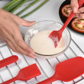 6pcs/set Cooking Tools Set Non-stick Cooking Spoon Spatula Ladle Egg Beaters Silicone Heat-Resistant Cream Scraper Kitchen Tools