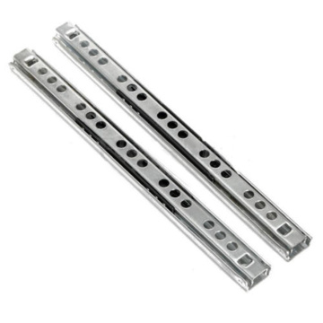 2Pcs 17mm Heavy Duty Full Extension Ball Bearing Drawer Slides Pull Side Mounted Rail Runner Zinc Cupboard Furniture Guide Rails