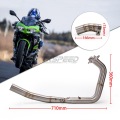 New Motorcycle 51mm Racing Exhaust Full Systems Front Link Pipe Slip-on Exhaust For Kawasaki Ninja 400 Z400 2018 2019
