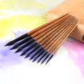 Squirrel Hair Pointed Painting Brush Set Professional Artistic Watercolor Brushes for Gouache Wash Mop Students Art Supplies