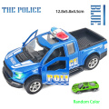 Alloy Diecast Fire Police Pickup Truck Simulation Sound Light Pull Back Kids Car Model Toys for Boys Children Birthday Gift Y172