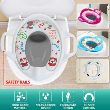 Baby Toilet Potty Seat Children Potty Safe Seat With Armrest for Girls Boy Toilet Training Outdoor Travel Infant Potty Cushion