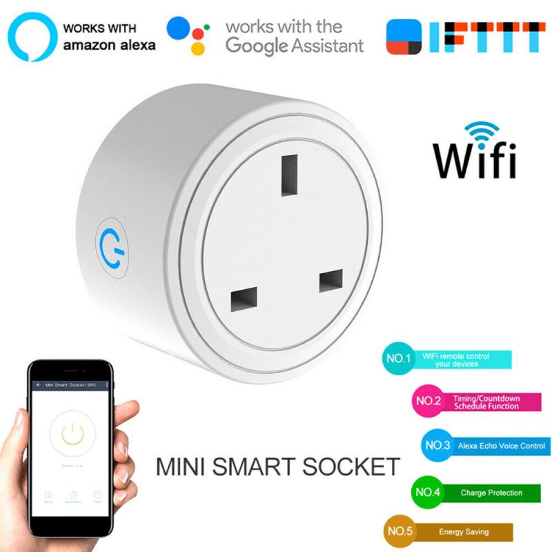 Smart WiFi Plug Socket Outlet Switch APP Voice Control WIFI Control Switch Smart Plug For Amazon Alexa/Google Home