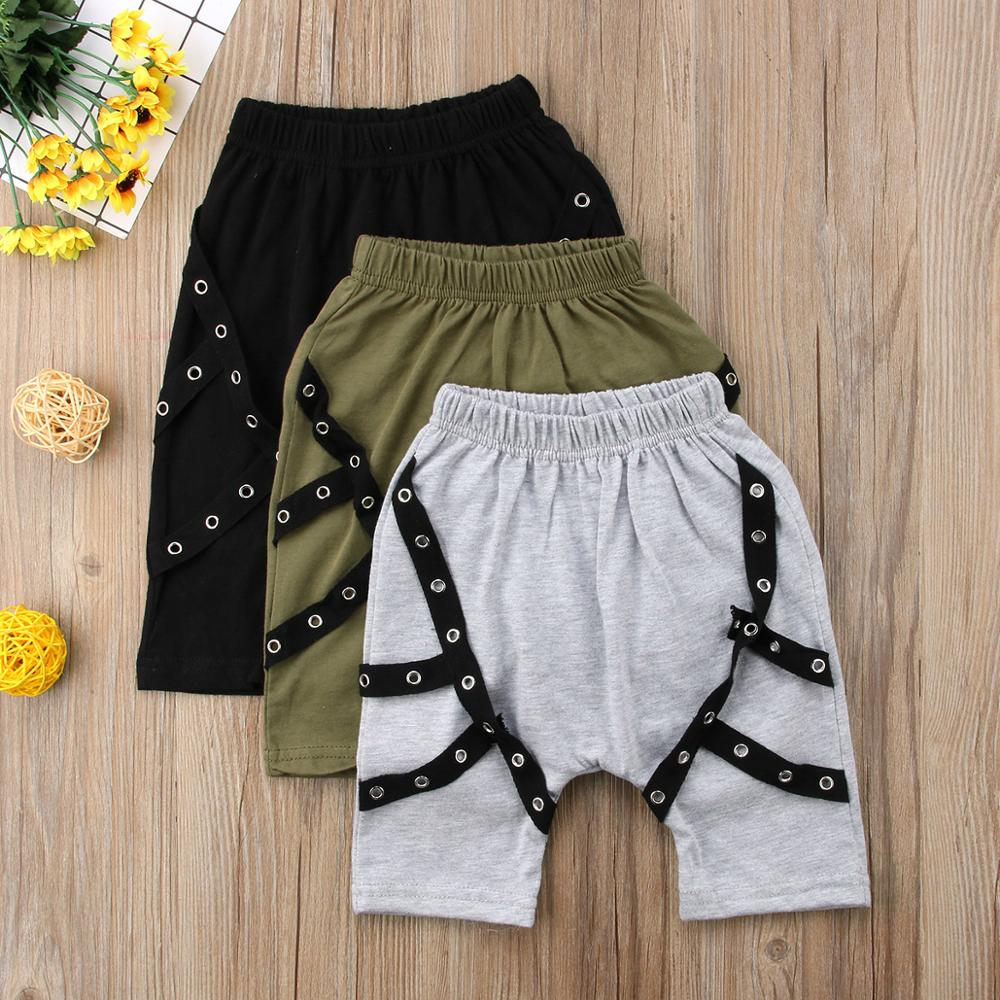 1-5T Toddler Kid Baby Boy Girls Harem Pants Shorts Leggings Fashion Chain Hip Hop Pants