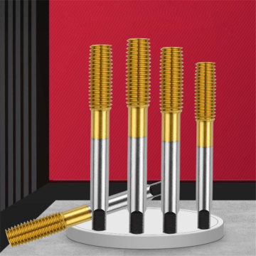 M2-M12 Titanium Coating Extrusion Taps Fluteless Forming Machine Plug Taps Metric Screw Thread Tap Drill Metal Threading Tool