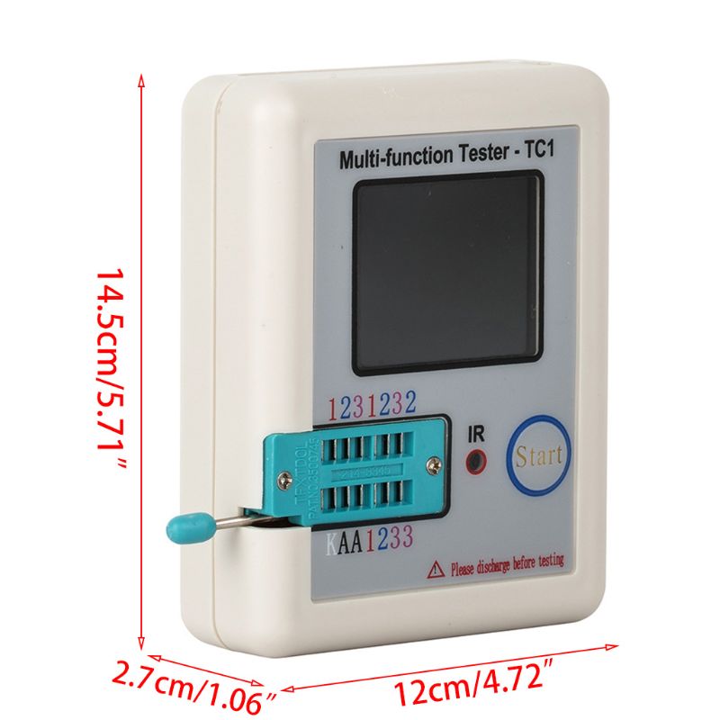 Transistor Tester TFT Diode Triode Capacitance Meter For LCR-T6/TC1 NPN PNP MOSFET Whosale & Dropship