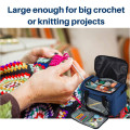 Big Capacity Yarn Tote Storage Bag Household Portable Knitting Bag Wool Crochet Hooks Knitting Needles Sewing Set Organizer Bag