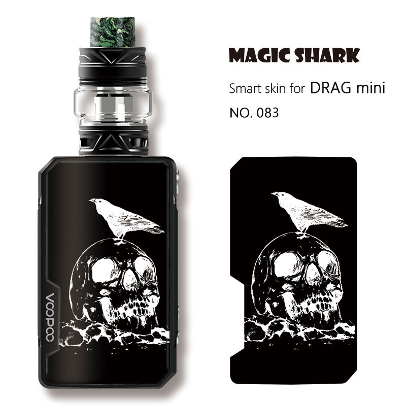 Star Skull Leaf Punk Umbrella Stylish Simple Film Case Vape Sticker Skin for Voopoo Drag Mini E Cigar