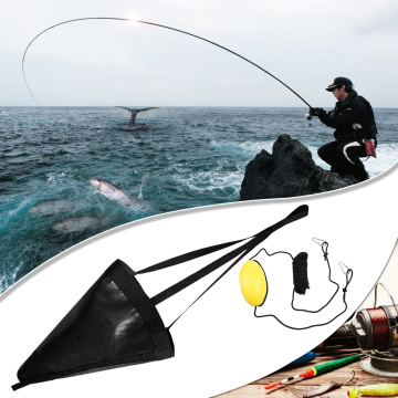 24/32/42/53 inch Portable Drogue Canoe Fishing Tackle Drift Sock Sea Anchor Drogue Brake System with Float Buoy Ball