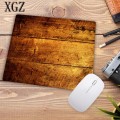 XGZ Promotion Design Brown Wood Grain Wooden Floor Mouse Pad Gamer Play Mats Professional Gaming Keyboard Mat Small Size 22X18CM
