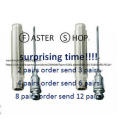 2sets for Grease Gun Injector Needle Nozzle Stainless Steel Protective Plastic Holder Long