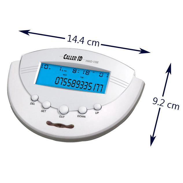 Caller ID display equipment for landline phone fixed telephone home house office