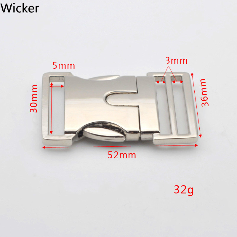 30 Mm Metal Rectangle Buckles for Backpack Overcoat Jacket Bags Dog Collar Outdoor Camping Hardware Fastener Buckles for Men