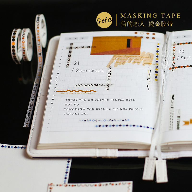 Symbol Alphabet Washi Tape Adhesive Tape Diy Scrapbooking Sticker Label Masking Tape 5mm x 5m